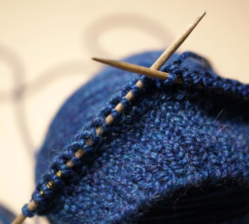 wool ball of yarn with spokes
